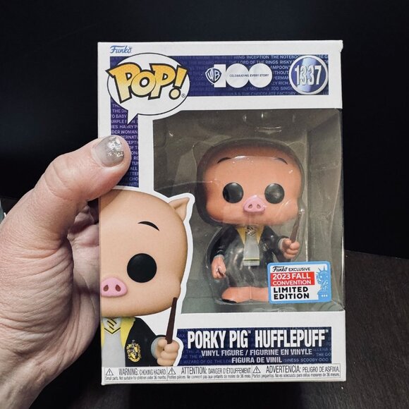 Funko Pop! Porky Pig Hufflepuff #1337 - Picture 1 of 5